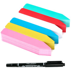 TDHDIKE 300Pcs 4-inch plastic plant labels in mix-colour