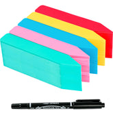 TDHDIKE 4-inch plastic plant labels in assorted colours