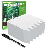TDHDIKE 600 Pcs white plastic plant labels front view
