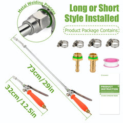 Tecreddy 29 Inch Metal Sprayer Wand showing brass fittings