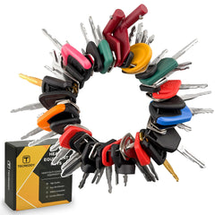 Tecreddy 55PCS Heavy Equipment Keys Master Set front view