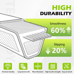 Tecreddy Deck Belt packaging with dimensions