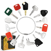 Tecreddy Heavy Equipment Keys Master Set 15PCS front view