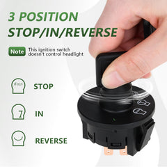 Tecreddy Ignition Switch back view showing terminals