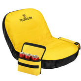 Tecreddy Lawn Mower Seat Cover front view in yellow