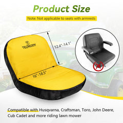 Tecreddy lawn mower seat cover with pockets for tools