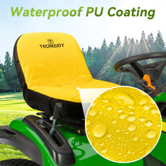 Tecreddy medium lawn mower seat cover on a tractor