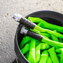 Teknor Apex Zero-G Pro 50' garden hose coiled up
