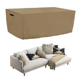 Tempera Patio Furniture Cover front view, taupe colour