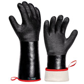 TempPro BBQ gloves black model front view
