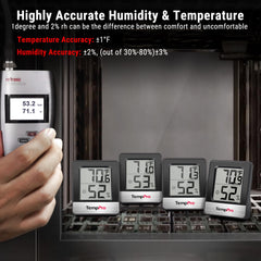TempPro Digital Hygrometer tabletop stand setup