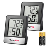 TempPro Hygrometer Indoor Humidity Meter front view with large display