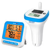 TempPro Solar Pool Thermometer floating on water