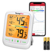 TempPro TempAir Bluetooth Hygrometer Thermometer front view with large LCD