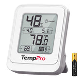TempPro TempAir Digital Hygrometer front view with clear display