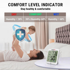 TempPro TempAir Hygrometer with touch-sensitive backlight on