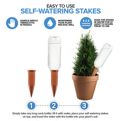 Ten pack of Modern Innovations terracotta watering spikes