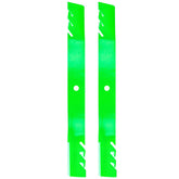 TENGMUJX 42 inch mower blades front view with packaging