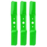 TENGMUJX 50 Inch Deck High-Lift Mower Blades 3 Pack front view