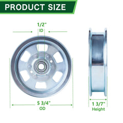 TENGMUJX Idler Pulley 033-8000-00 side view