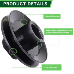 TENGMUJX lawn mower pulley installed on a Kohler Z-Force mower
