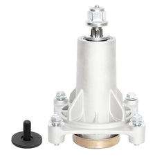 TENGMUJX spindle assembly front view with aluminum finish