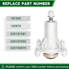 TENGMUJX spindle assembly installation on lawn mower