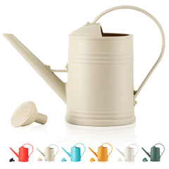 Tennedriv Green Indoor Watering Can front view in ivory