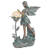 TERESA'S COLLECTIONS Fairy Garden Solar Light Statue front view