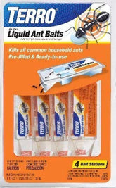 Terro Ant Killer Liquid Baits Pack of 4, ready-to-use stations