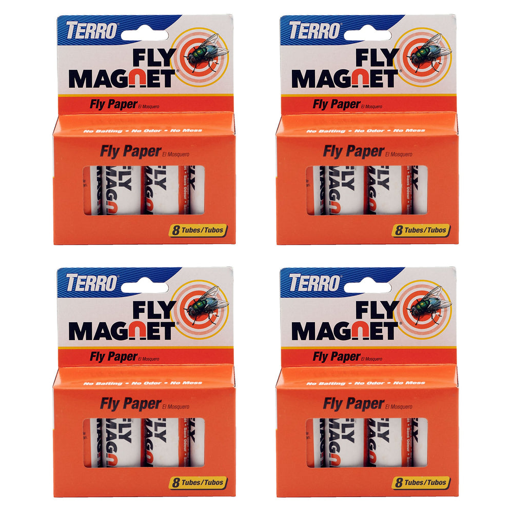 Terro Fly Trap Indoor Housefly 4 Pack orange sticky traps