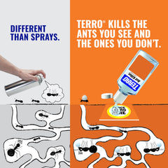Terro Liquid Ant Killer 2 oz bottle with cardboard tile