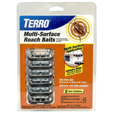 Terro Multi-Surface Roach Bait Station black design with packaging
