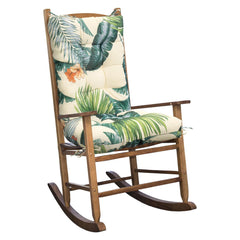 TESICA Outdoor Rocking Chair Cushion Set in Beige Green