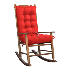 TESICA Red Outdoor Rocking Chair Cushion front view