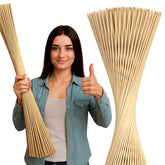 Tesorrio 50 Pcs 36 Inch Bamboo Smores Sticks pack front view