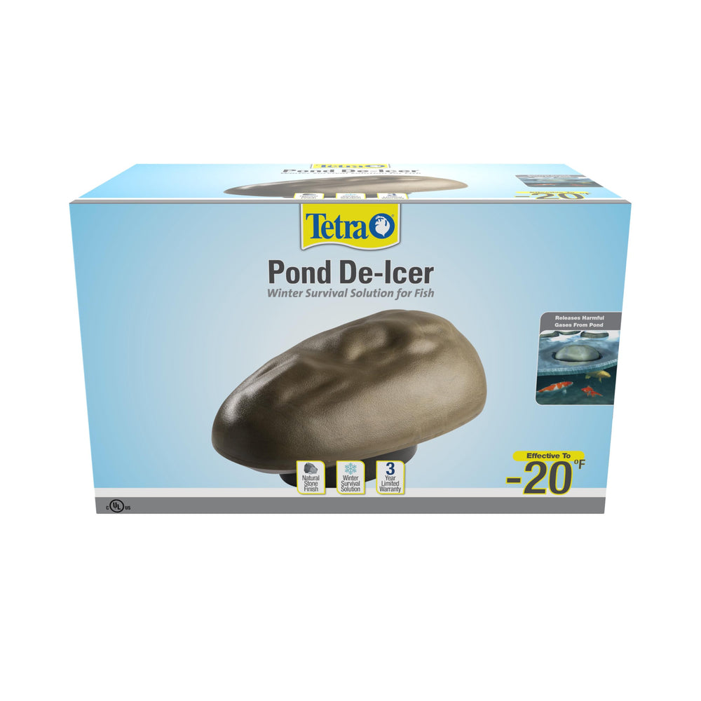 Tetra Pond De-Icer front view with natural stone finish