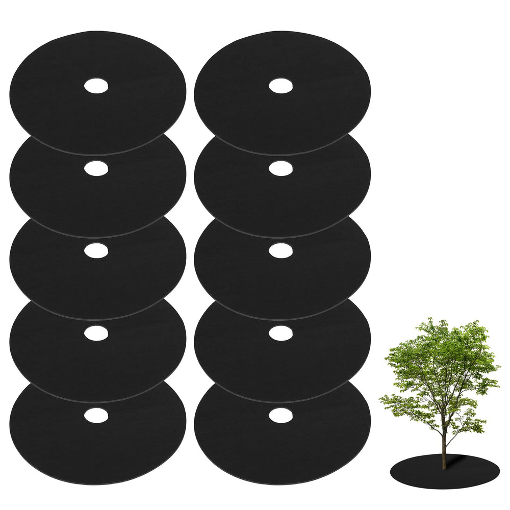Tezhile Non Woven Tree Rings 24.4 inches pack of 10