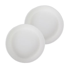 The HC Companies 12-inch white round planter pot front view