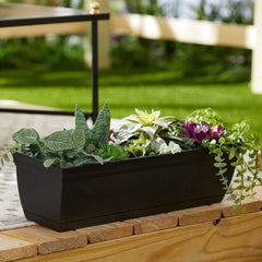The HC Companies 24-inch Eclipse Plastic Window Box side view