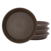 The HC Companies 6-inch chocolate round planter pot front view