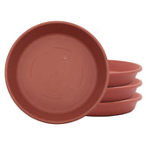 The HC Companies 8-inch classic round planter pot clay finish front view