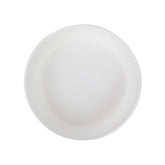 The HC Companies 8-inch white flower pot saucer front view