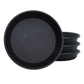 The HC Companies Classic Round 6 Inch Planter Pot in black front view