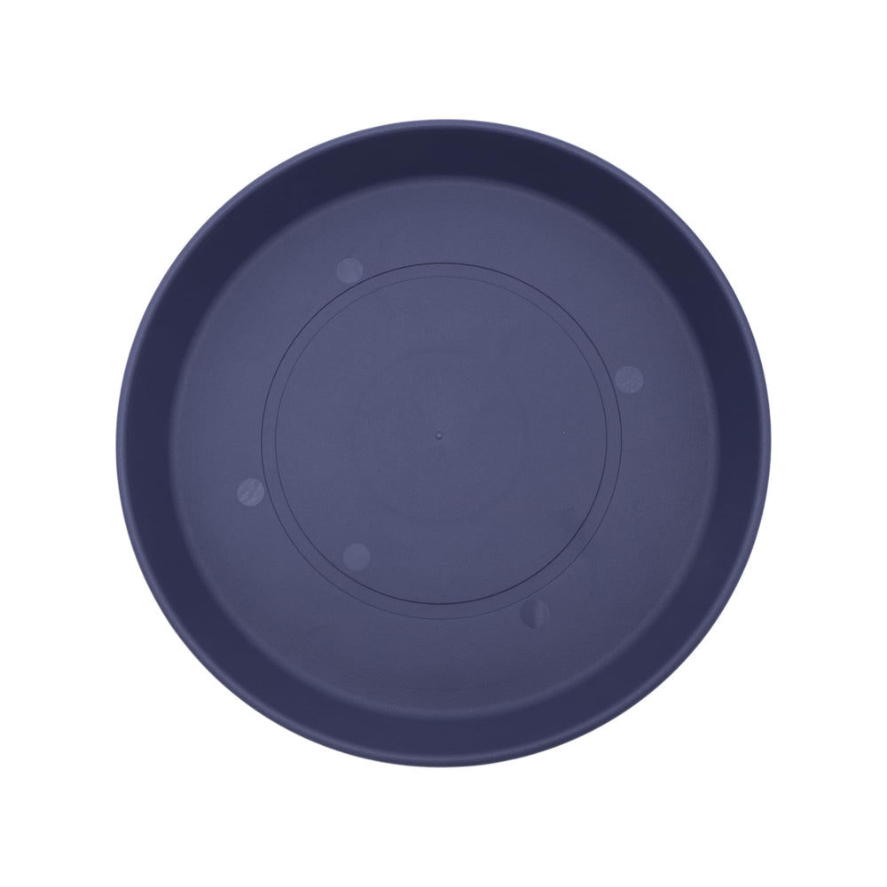 The HC Companies Round Prima Plant Saucer 10.5-inch Twilight Blue front view