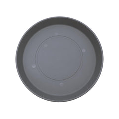 The HC Companies Round Prima Plant Saucer 17.5-inch Warm Gray front view