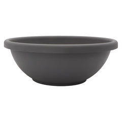 The HC Companies Shallow Planter 20-inch Warm Gray front view