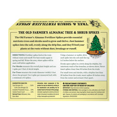 The Old Farmer's Almanac fertilizer spikes in garden soil