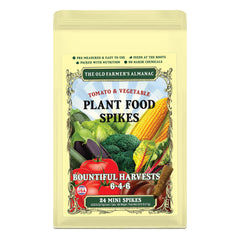 The Old Farmer's Almanac Tomato & Vegetable Plant Food Mini Spikes pack front view