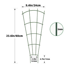 Thealyn 24-inch metal plant trellis in a decorative indoor setting